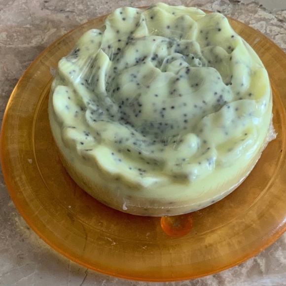 Lather by Linda Other - Handmade Soap With Glass Soap Dish Holder